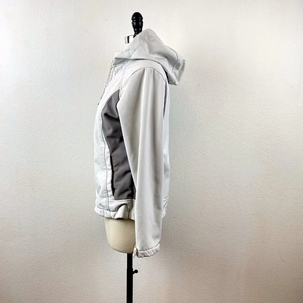 ZERO X POSUR Hooded Jacket Sz Small Light Gray Fleece Lined Outdoor Sports - Picture 7 of 11